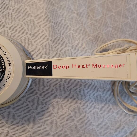 VINTAGE 1980 Pollenex Deep Heat Massager W/ 4 Attachments *TESTED* No Box - Picture 2 of 11